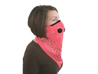 ATV TEK Pro Series Rider Bandana Dust Mask, Pink - BDMPNK