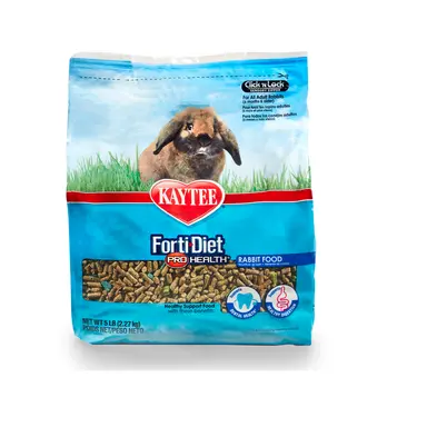 Kaytee Forti-Diet Pro Health Adult Rabbit Food, 5 lb. Bag - 100036897