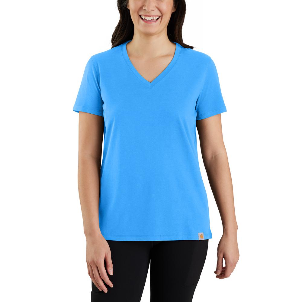 Carhartt® Women's Relaxed Fit Lightweight Short Sleeve V-neck T-Shirt - 105739