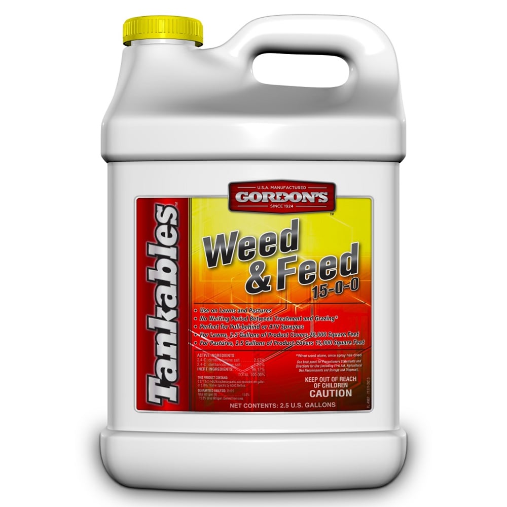 Gordons Tankables Weed & Feed 15-0-0, 2.5 Gallons - 7171120