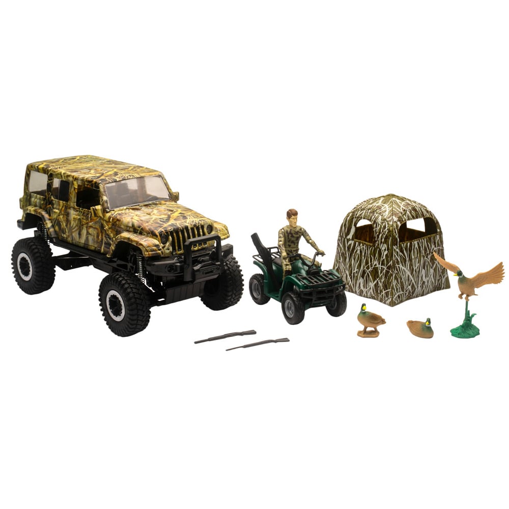 Wildlife Hunting 1:18 Jeep Wrangler Duck Hunting Playset - 76556