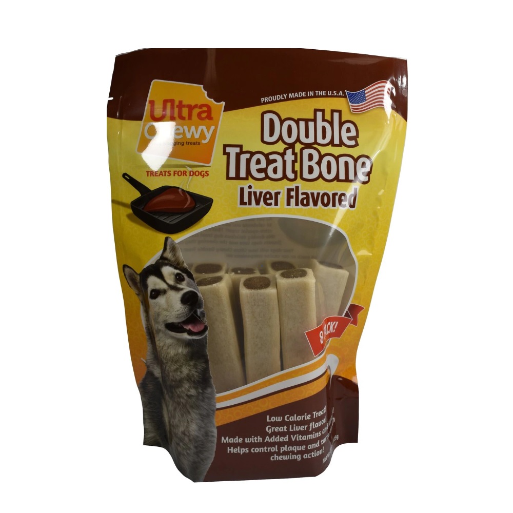 Ultra Chewy Double Treat Bone Liver Flavor, 22.4 oz. Bag