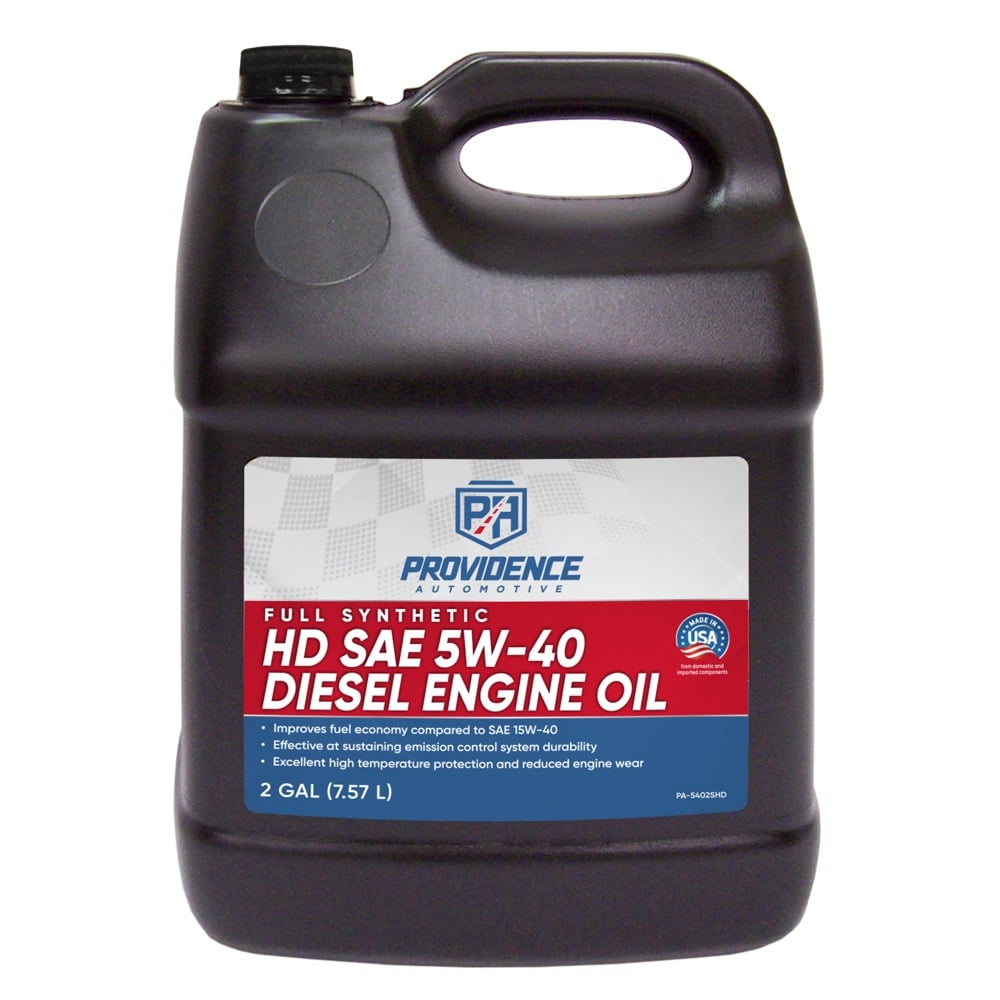 Providence Automotive Premium Oil 5W40 Full Synthetic, 2 Gallon - PA-5402SHD