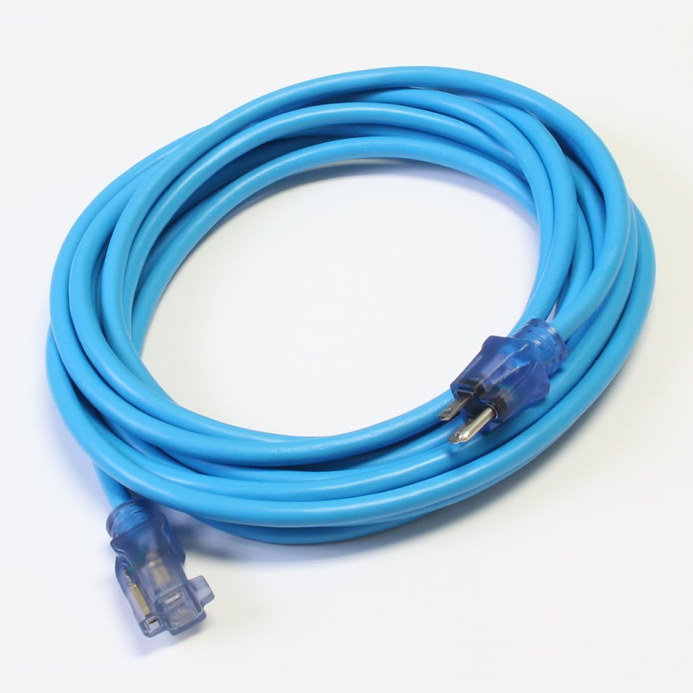 Pro Star 12/3 SJTW Lighted Blue Extension Cord, 25 Foot - D11712025BL
