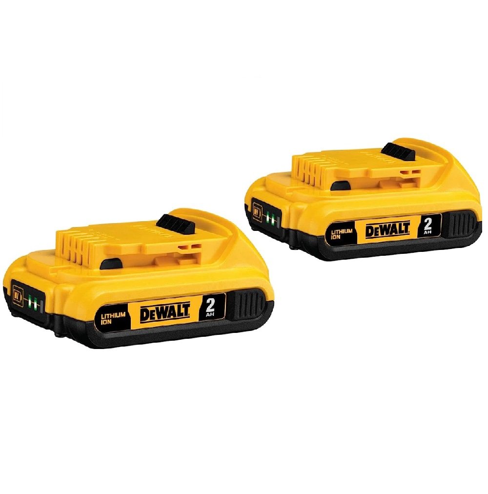 DEWALT® 20V MAX* Compact 2Ah Battery, 2 Pack - DCB203-2