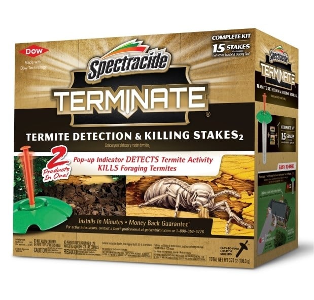 Spectracide Terminate Termite Detection & Killing Stakes, 15 stakes - 96115