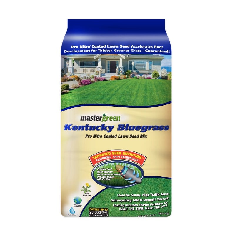 Kentucky Bluegrass Grass Seed, 50lb - SEEDKBLUE 50#