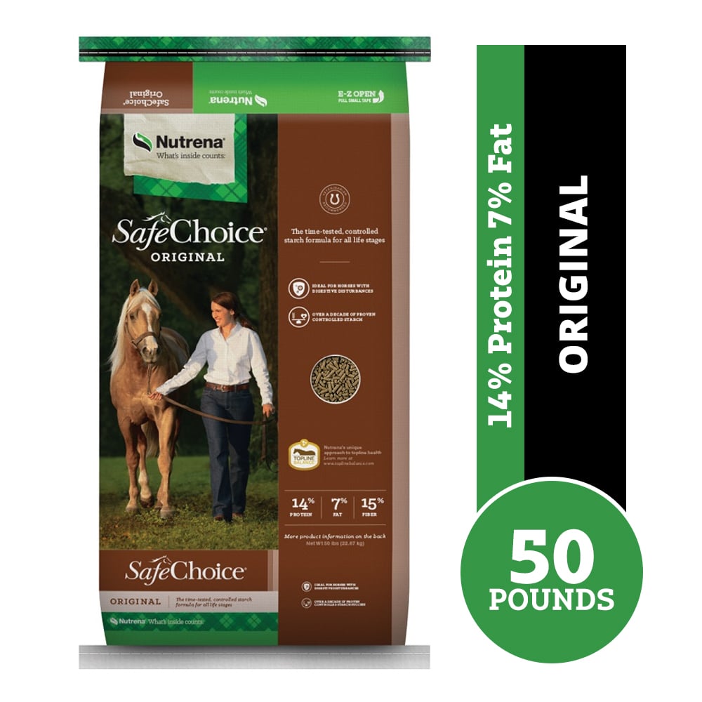 Nutrena SafeChoice Original Horse Feed, 50 lb. Bag