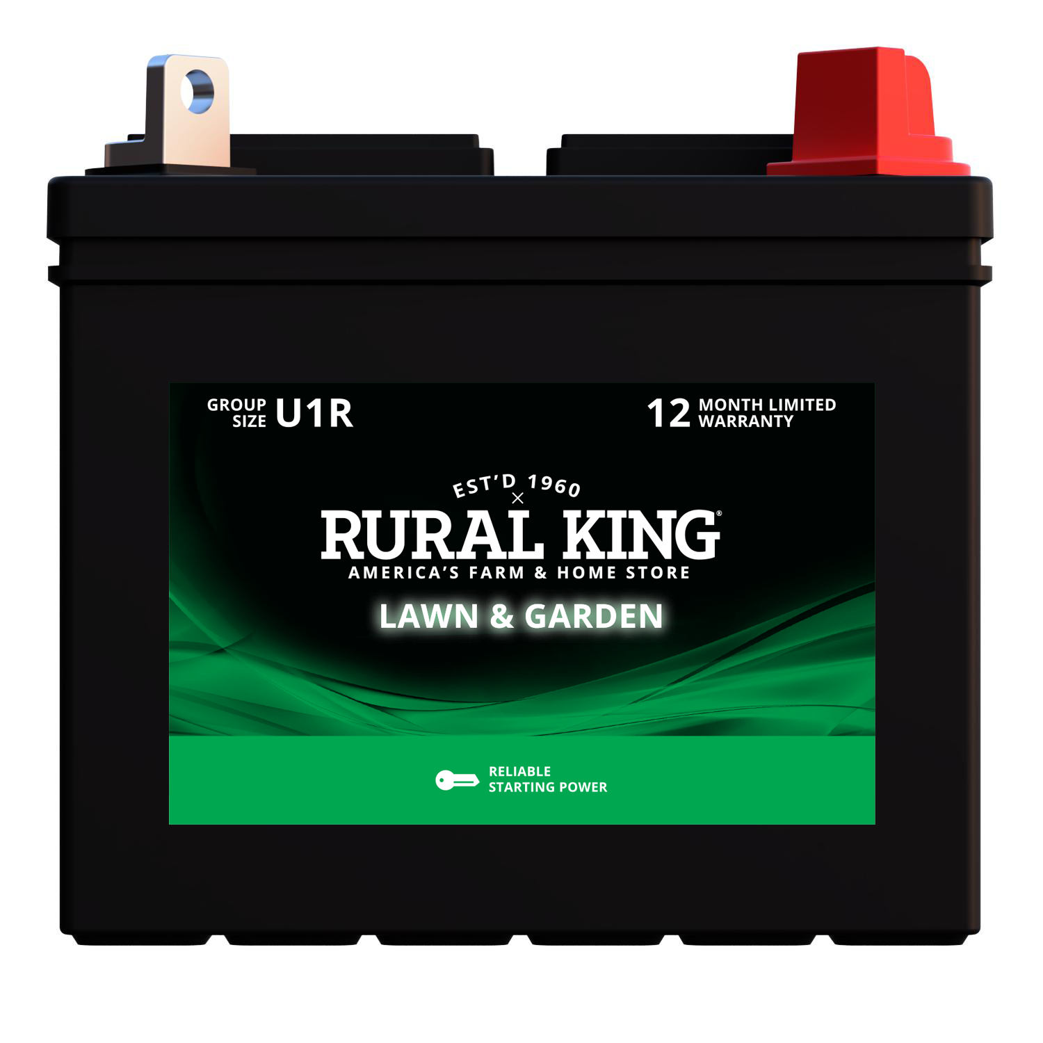 Rural King Lawn & Garden Reverse Post Battery - U1R-LT