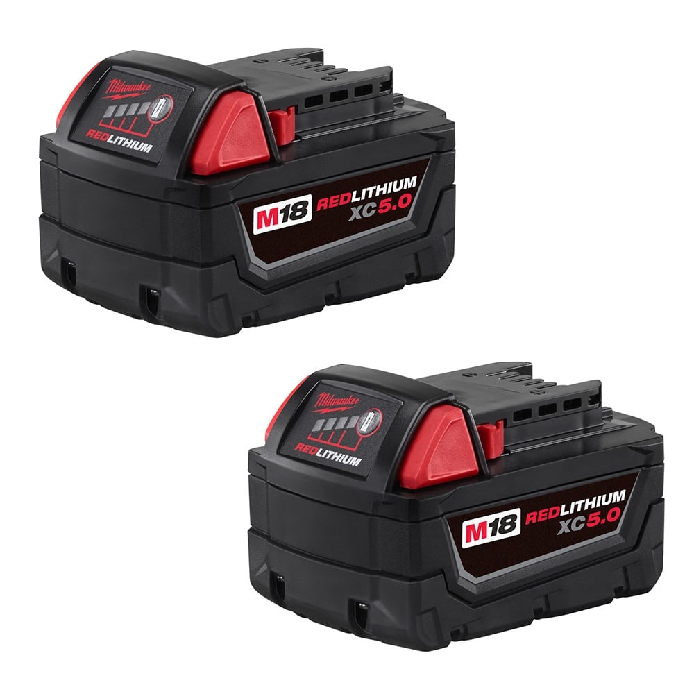 Milwaukee M18™ REDLITHIUM™ XC5.0 Extended Capacity Battery Two Pack - 48-11-1852