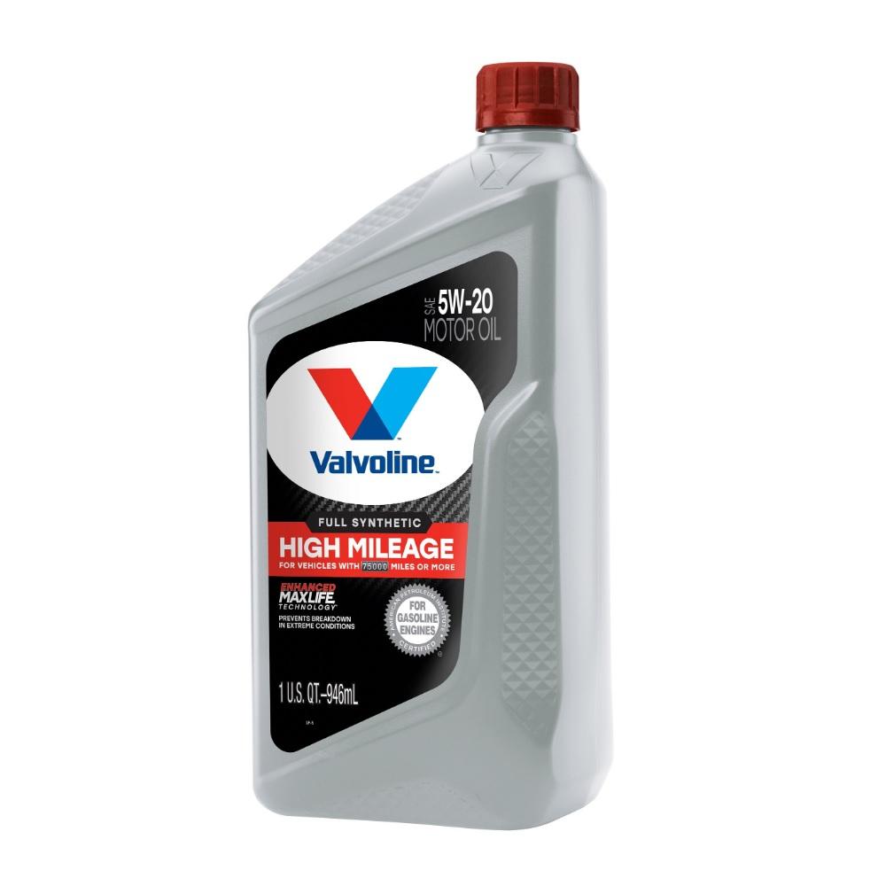 Valvoline High Mileage MaxLife 5W-20 Synthetic Blend Motor Oil – 1 Quart