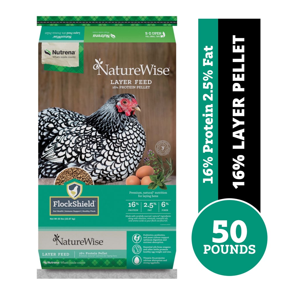 Nutrena NatureWise® Layer 16% Pellet Poultry Feed, 50 lb. Bag