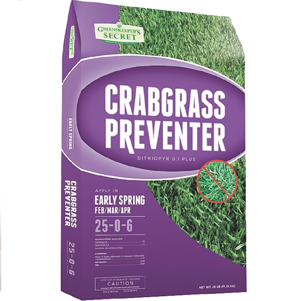 Greenskeeper's Secret 25-0-6 Crabgrass Preventer, 25 lbs. - 122518