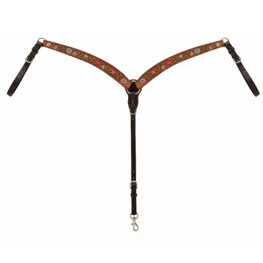 Turquoise Cross Turquoise Kralen Brow Band Headstall Dark Oil 45-0144 Turquoise Cross Turquoise Kralen Brow Band Headstall Dark Oil 45-0144