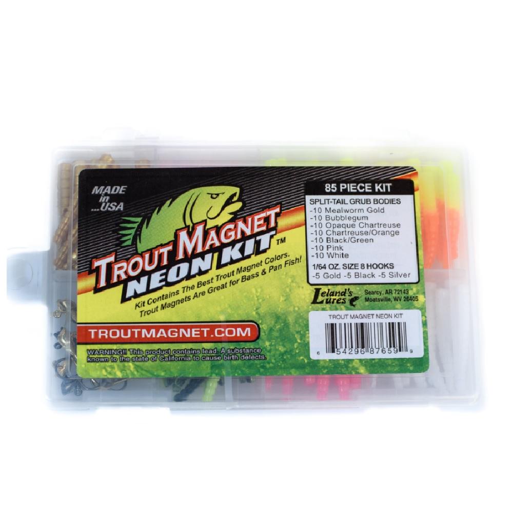 Trout Magnet 50-Piece TM Body Pack – Soft Rubber Worm Bait By Leland Lures