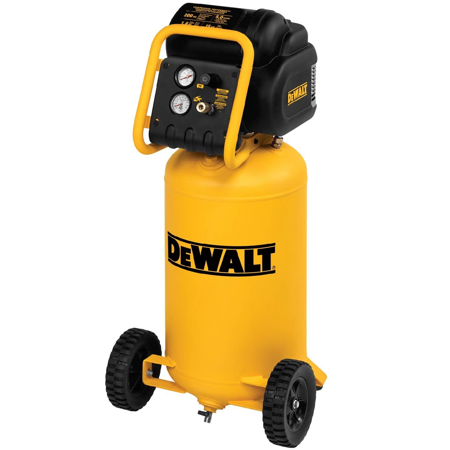 DEWALT® 1.6HP Continuous 200 PSI 15 Gallon lon Air Compressor - D55168