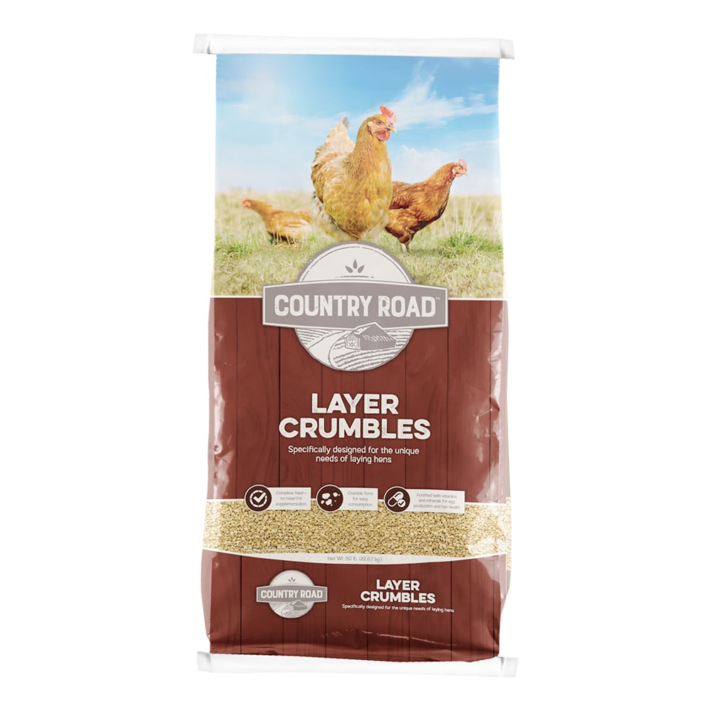 Country Road Layer Crumbles Feed, 50 lb. Bag