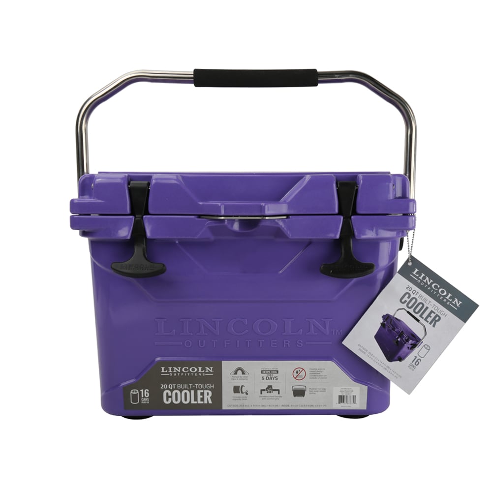 Lincoln Outfitters 20 Quart High Performance Cooler, Purple - 87-675-0204