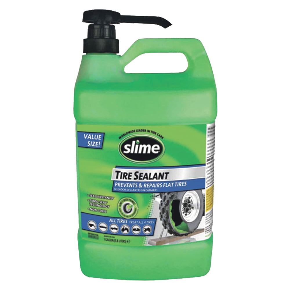 Slime Heavy Duty Tire Sealant with Pump, 1 Gallon - 10163