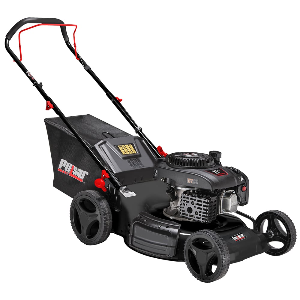 Pulsar 21" Gas-Powered Push Mower 3-in-1 with 7-Position Height Adjustment - PTG12213