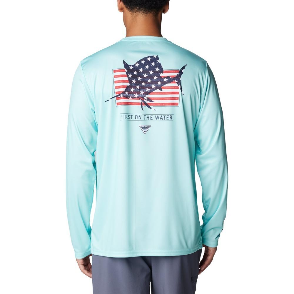 Columbia Herren Collegiate Terminal Tackle SS Shirt – Mit UV-Schutz 50 & Schullogo-Druck Columbia Herren Collegiate Terminal Tackle SS Shirt – Mit UV-Schutz 50 & Schullogo-Druck