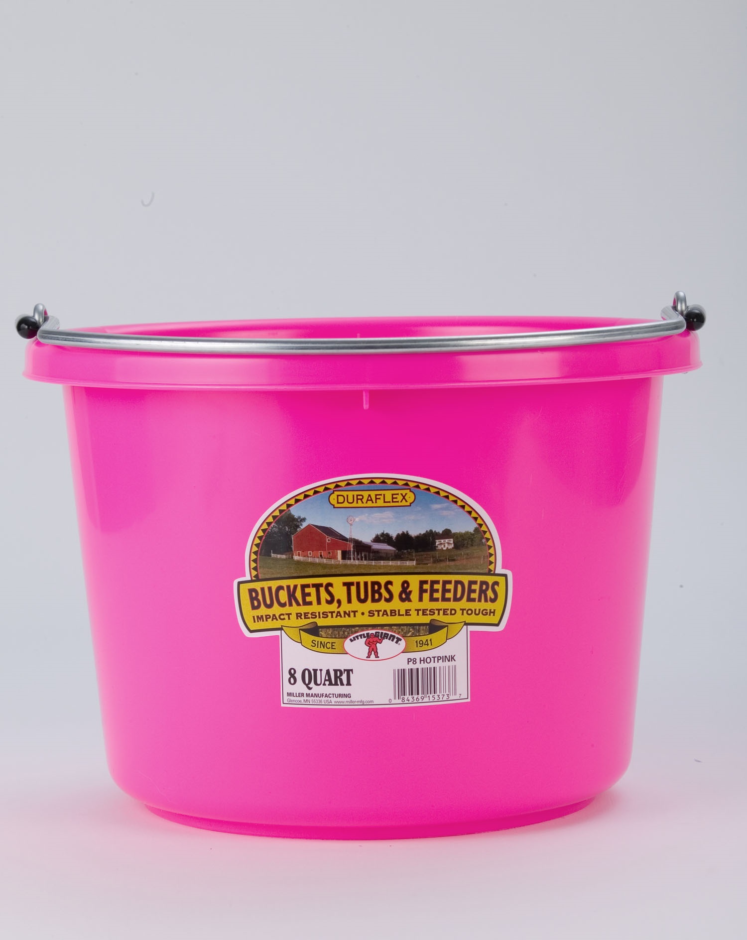 8 Quart Plastic Pink Bucket