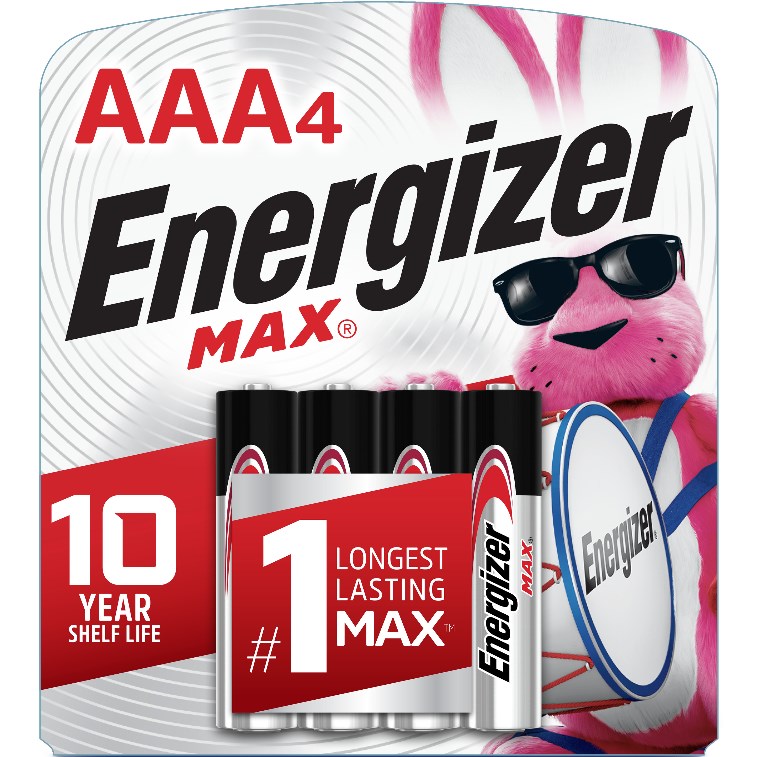 Energizer Max AAA Alkaline Batteries, 4 pk - E92BP-4