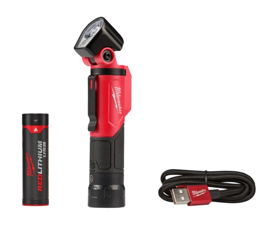 Milwaukee RedLithium 500 Lumen Pivoting USB Rechargeable LED Flashlight - 2113-21 Milwaukee RedLithium 500 Lumen Pivoting USB Rechargeable LED Flashlight - 2113-21