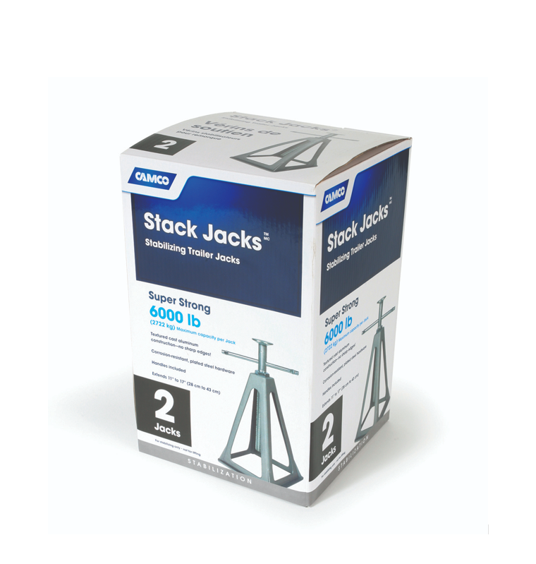 Camco Stabilizing Trailer Stack Jack Stands 2/Box 44562