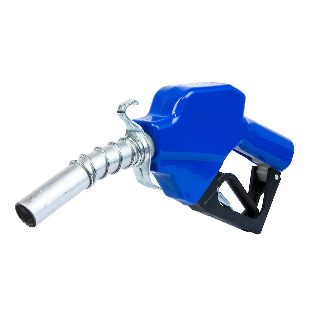Fill-Rite® 1" Cold Weather Automatic Diesel Spout Nozzle, Blue - FRNA100DAU00