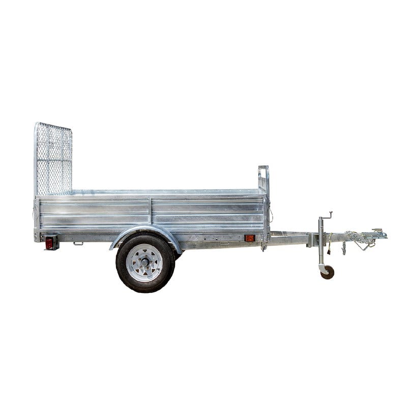 DK2 5' x 7' Multi Purpose Utility Trailer Kits - Galvanized - with Drive-Up Gate