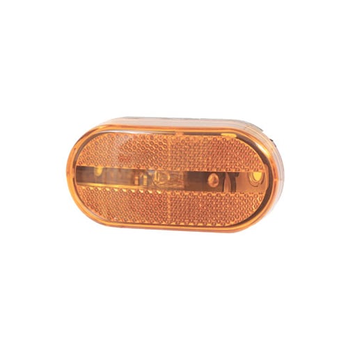 Optronics Amber Oblong Reflector Marker Clearance Light Reflex - MC31AS