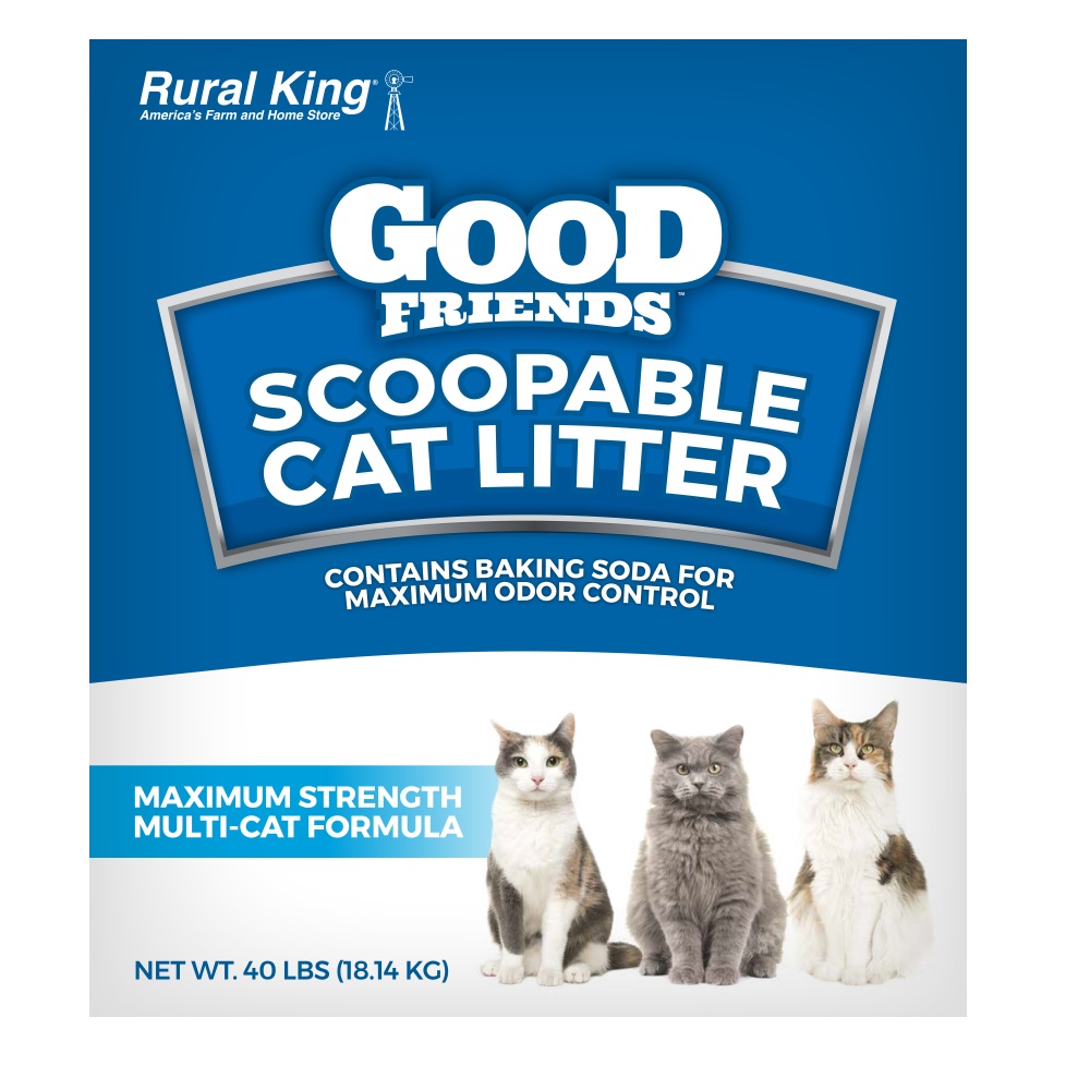 Rural King Maximum Strength Scoopable Cat Litter - 40lb Box