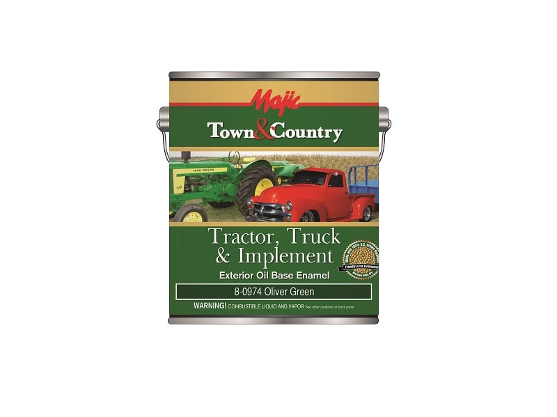 Majic Town and Country Tractor Truck and Implement Oil Base Enamel Oliver Green Gallon - 8-0974-1