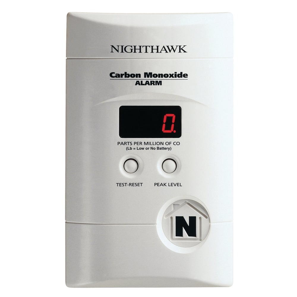 Nighthawk AC Plug-in Operated Carbon Monoxide Alarm with Digital Display by Kidde - 900-0076-01
