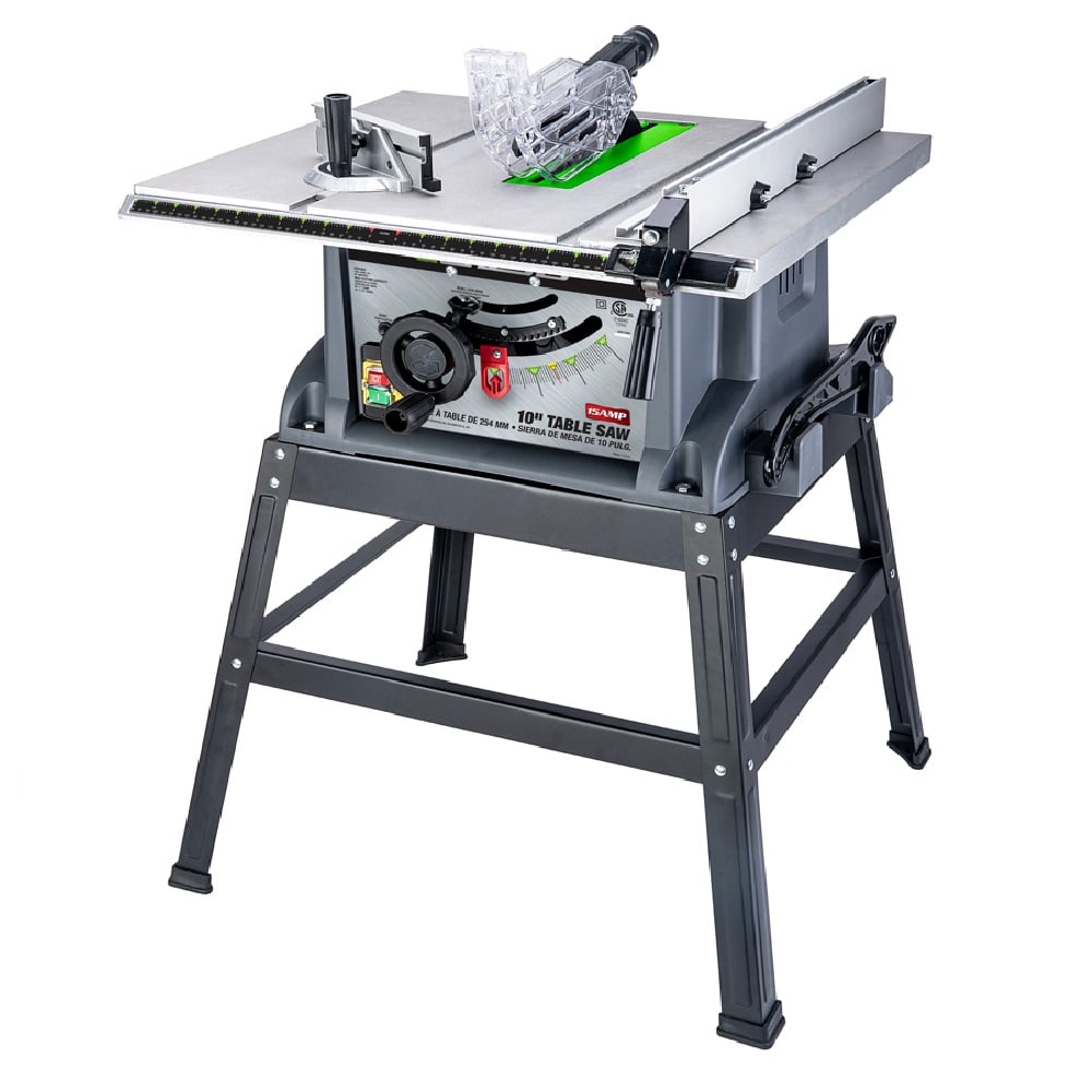 Genesis 10" 15 Amp Table Saw with Stand - GTS10SC