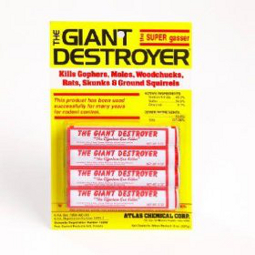 The Giant Destroyer Super Gasser Mole & Gopher Killer, 4 Pack - 333