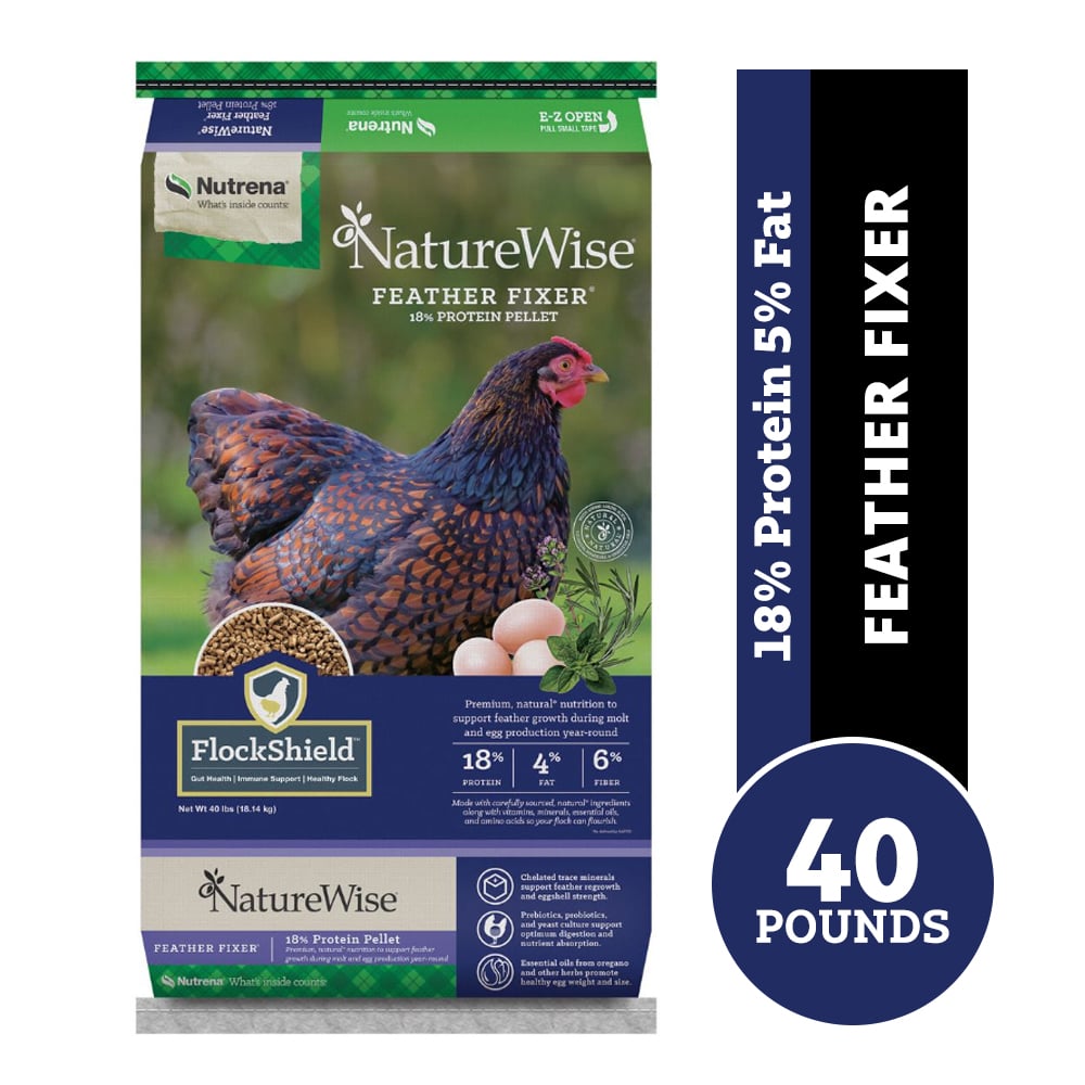 Nutrena NatureWise® Feather Fixer™ 18% Protein Pellet, 40 lb. Bag