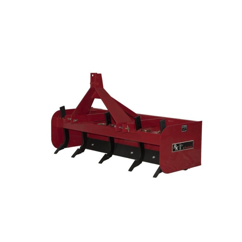 King Kutter 5' Professional Hinged Box Blade, Red - H-BB-60-RR