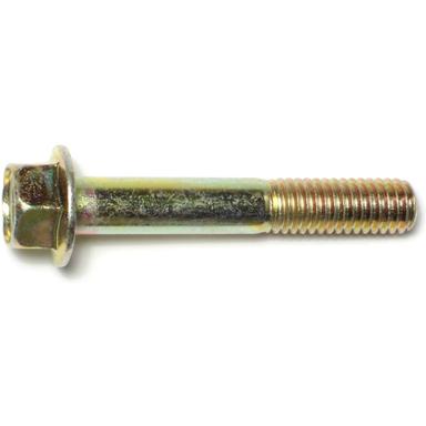 3/8-16 X 1-1/4" Grade 8 Hex Bolt - Yellow Zinc Plated, Alloy Steel, Coarse Thread (Full Thread)
