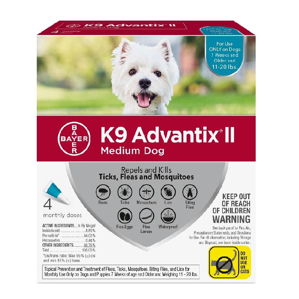 K9 Advantix II Medium Dog Flea Tick Control, Doses 9203724