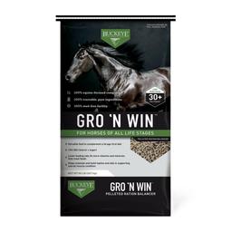 BUCKEYE Nutrition GRO 'N WIN, Pelleted Ration Balancer for Horses of All Life Stages, 50 lb. Bag Main Image
