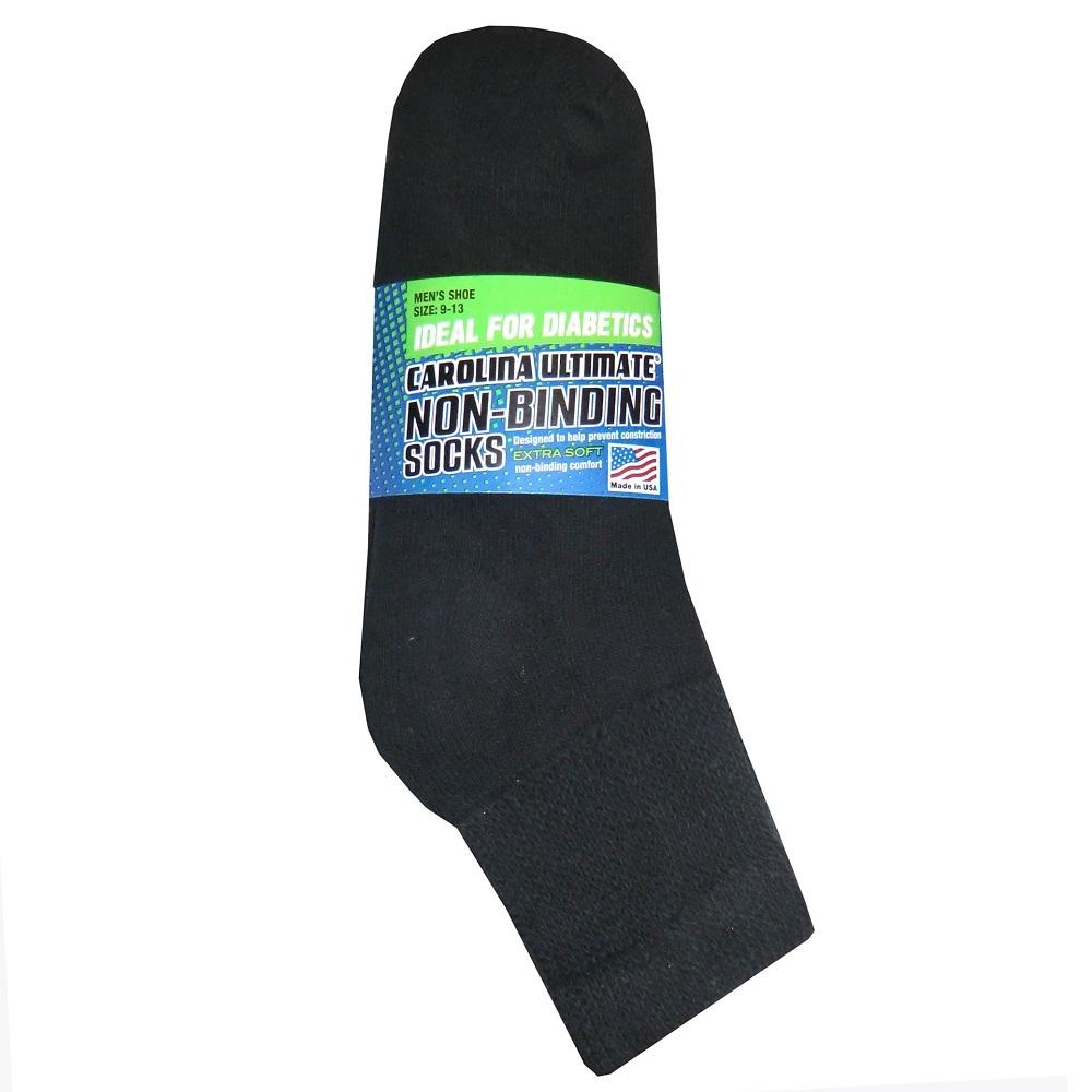 Carolina Ultimate Men's Non-Binding Diabetic Socks – 2-Pack Cushioned Sport