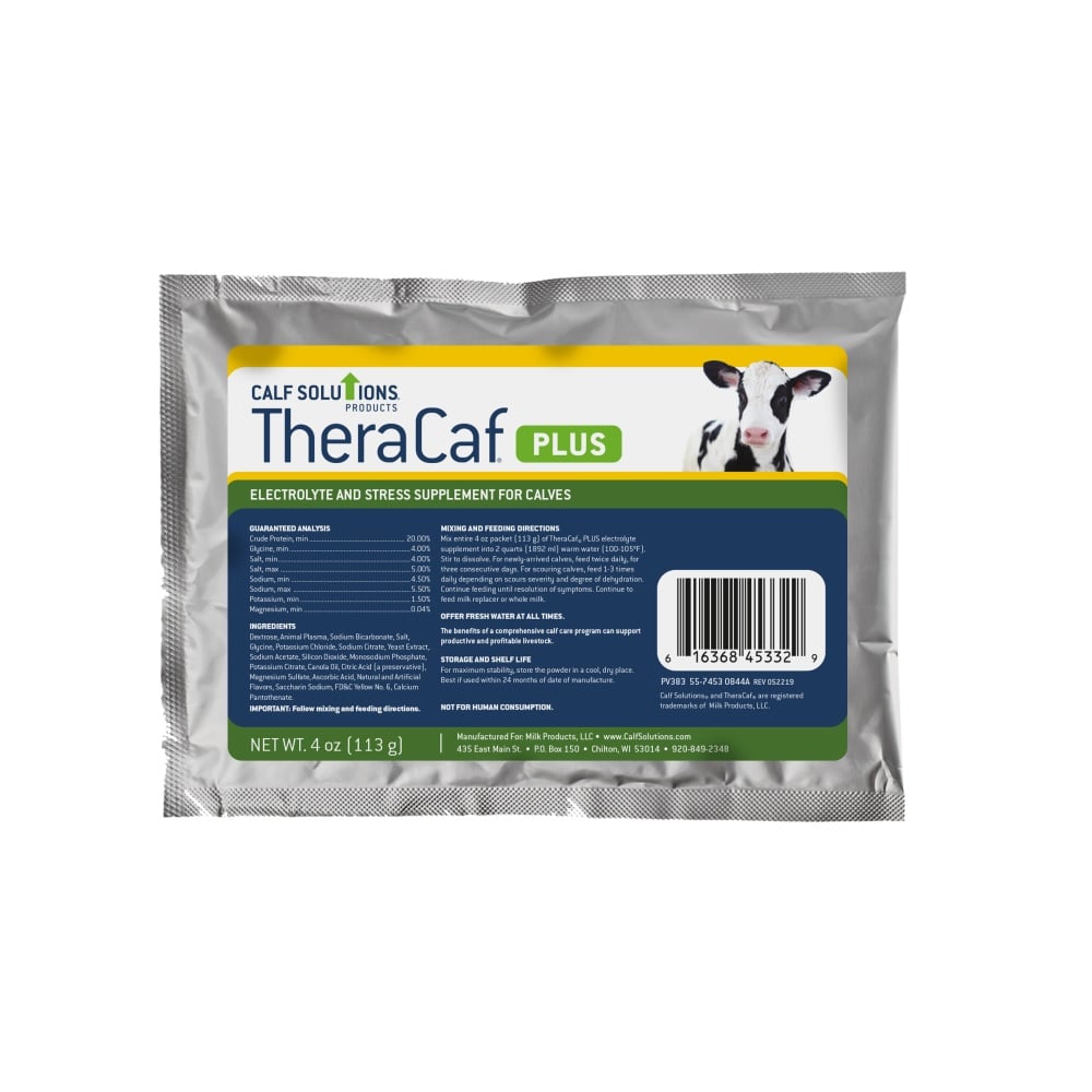 TheraCaf Plus Calf Electrolytes Supplement, 4 oz. Bag