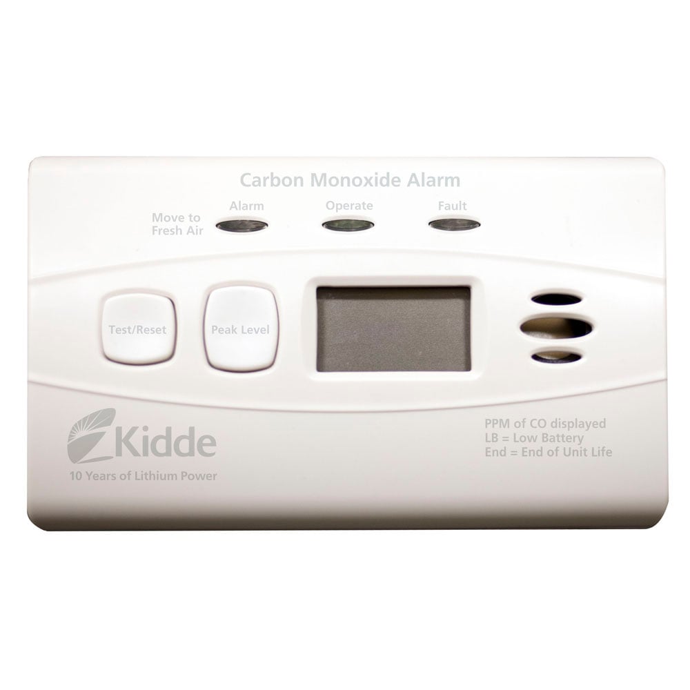 Kidde C3010D Worry-Free 10 yr Sealed Battery CO Alarm with Digital Display 21010047