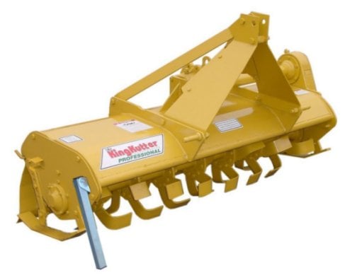King Kutter 6' Professional Gear Driven Rotary Tiller, Yellow - TG-G-72-YP