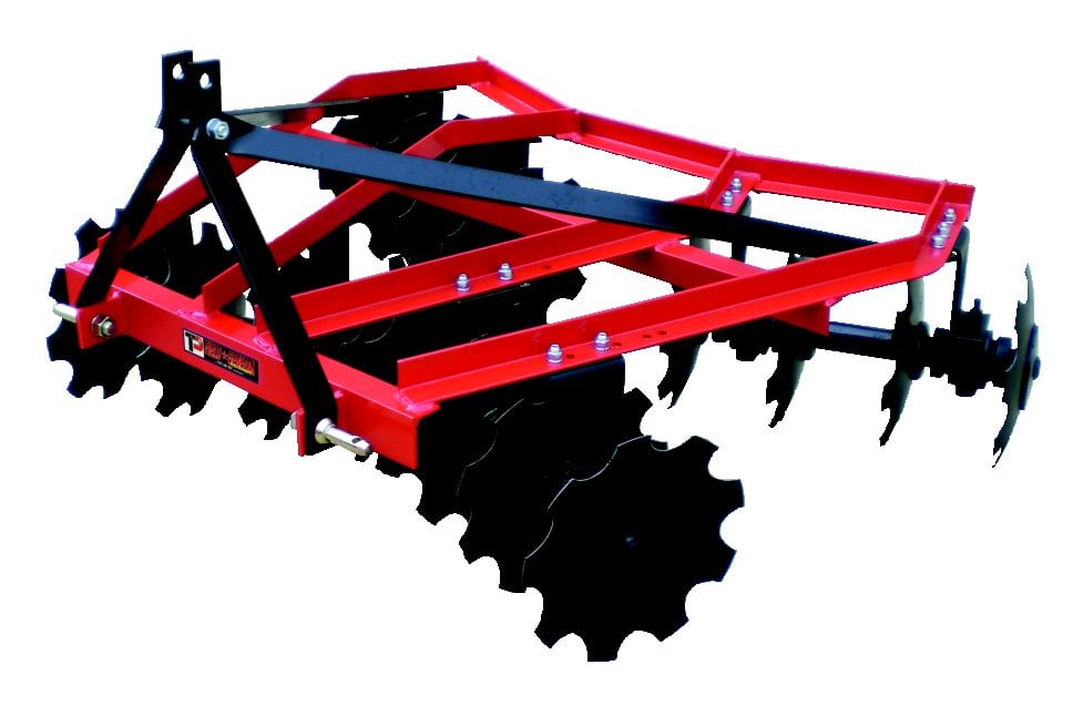 Taylor Pittsburgh Field General 4 Foot 6 inch Angle Frame Disc Harrow with 16 inch Notched Discs  233 16 12 G N