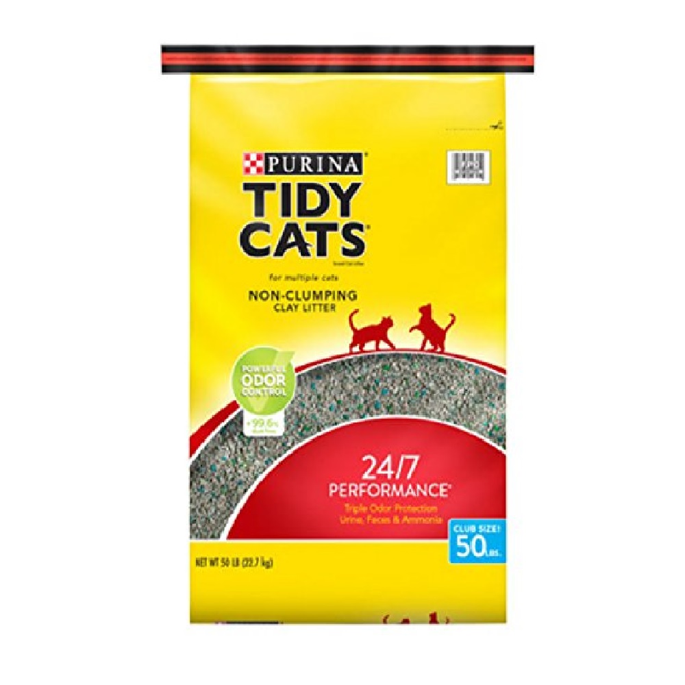 Purina Tidy Cats Non Clumping Cat Litter, 24/7 Performance Multi Cat Litter - 50 lb. Bag