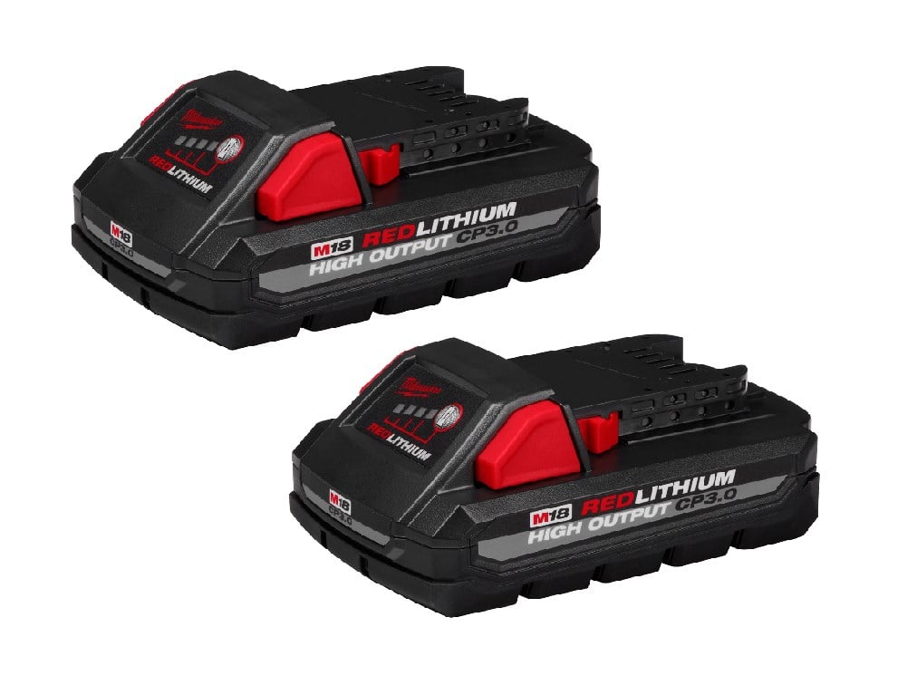 Milwaukee M18 Red-Lithium High Output CP3.0 Battery, 2 Pack - 48-11-1837