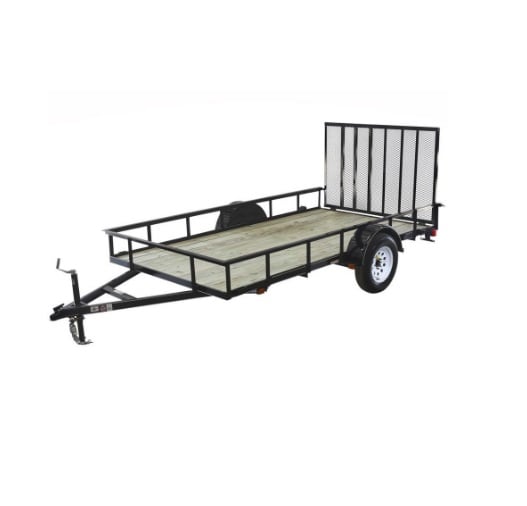 Carry-On Trailer 6' x 12' Treated Lumber Utility Trailer with Gate - 6x12GW